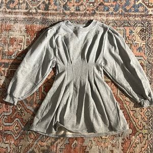 Gray sweatshirt dress
